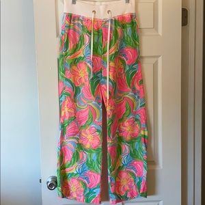 Lilly Pulitzer Beach Linen Palazzo Pant (S)